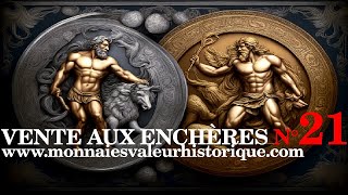 N°21 VENTE AUX ENCHÈRES NUMISMATIQUE PROFESSIONNELLE Live commissaire priseur bon plan achat [upl. by Aratehs]