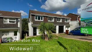 Plymouth Property  115 Beverston Way Widewell 🏡 [upl. by Etirugram]