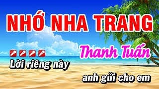 Nhớ Nha Trang Karaoke  Vọng Cổ Thanh Tuấn  Hoài Phong Organ [upl. by Cristiona]