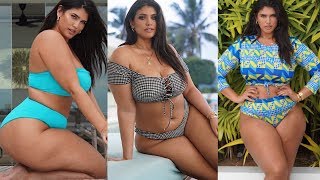 FASHION NOVA PLUS SIZE SWIMWEAR LOOKBOOK  LATECIA THOMAS [upl. by Nayar]