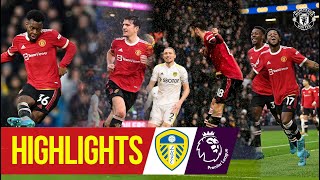 Reds score four to win epic Elland Road clash  Leeds United 24 Manchester United  Premier League [upl. by Foushee]