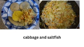 CabbageampSaltfish POPULAR JAMAICAN DISH [upl. by Nolly]