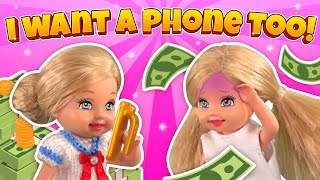 Barbie  I Want a Phone Too  Ep373 [upl. by Griffie]