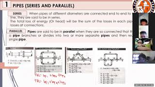 HYDRAULICS SERIES AND PARALLEL PIPE 1 [upl. by Bergquist]