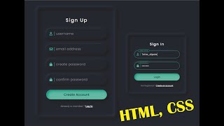 Next Level LoginRegistrationForm HTML CSS by Bonaventure Tetra [upl. by Aciemaj660]