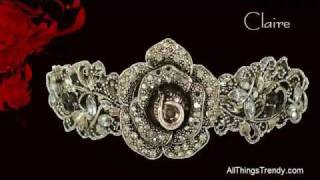 Anthony David Swarovski Crystal Hair Accessories Barrettes Clips and Pins [upl. by Ellie]