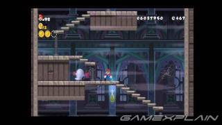 New Super Mario Bros Wii Level 7 Ghost House Star Coins and Alternate Route [upl. by Gnep201]