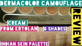 Dermacolor Camouflage Creme Review amp Swatches Foundation or Concealer For Indian Skin [upl. by Dielle]