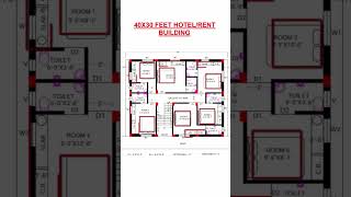 40x30 Feet Hotel  Rent Rooms hotel rent restaurant short trend [upl. by Ednyl]