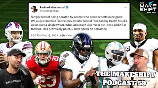 ALL BLACK vs ALL WHITE NFL Game Who Wins 🤯 The Makeshift Podcast 59 🏈 [upl. by Alcus]