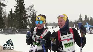 Birken skifestival 2024 Blide Tur og SkøyteBirkere passerer Skramstad [upl. by Airekahs]