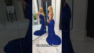 Blue Prom Dress promdresschallenge graduationdress homecomingdresses prom2024 bluedress [upl. by Jennie753]