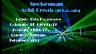 Spokesman  Acid Creak dj HS mix [upl. by Ramedlab]