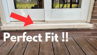 How to Replace a Limestone  Concrete Door Sill [upl. by Bonni494]