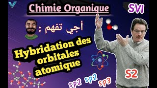 Chimie organique en Arabe SVI S2 Hybridation des orbitales atomiques sp3 sp2 sp [upl. by Anegue]