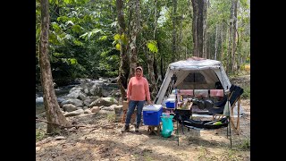 Camping at Wild Campsite Pak Mus MCO  Relaxing nature and river sound  Tanjung Malim  Malaysia [upl. by Veradis]