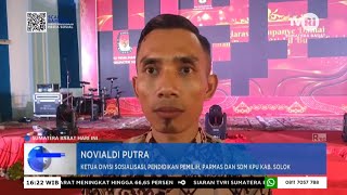 KPU Kabupaten Solok Gelar Deklarasi Kampanye Damai di Sporthall batu batupang [upl. by Lemra]