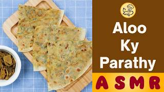 Aloo Paratha Masaledar Aloo Ka Paratha Recipe  Indian Spiced Potato Flatbread  Baba Food ASMR [upl. by Ire862]