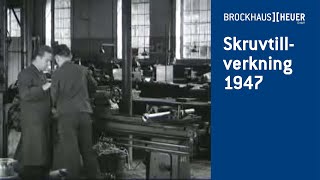 Skruvtillverkning 1947 SV [upl. by Assirhc]