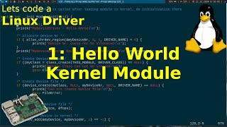 Lets code a Linux Driver  1 Hello World Linux Kernel Module [upl. by Reni]