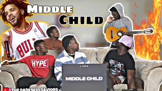 J Cole  MIDDLE CHILD Official AudioReaction [upl. by Elram]