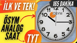 165 DAKİKA TYT SÜRE SAYACI ANALOG  YKS  İLK ve TEK [upl. by Ajay]