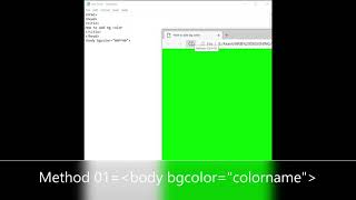 HOW TO ADD BACKGROUND COLOR IN HTML USING NOTEPAD [upl. by Malcom]