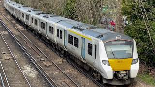 Thameslink Trains British Rail Class 700 at Shortlands Station Bromley [upl. by Cheyne439]