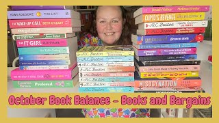 October 2023 Book Balance  Book Haul Unhaul and Reading Wrap Up  Books and Bargains [upl. by Minny]