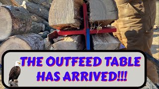 OUTFEED TABLE FOR THE LOG SPLITTER HAS ARRIVED  60 [upl. by Millicent752]