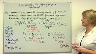 Stehiometrijska izračunavanja na osnovu hemijskih reakcija zadaci  Hemija I [upl. by Felicie515]
