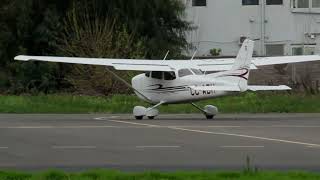 Cessna 172S Skyhawk SP CCADH Taking off RWY 19 of Tobalaba Airport Santiago Chile  20230921 [upl. by Nahgeam]