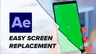 After Effects Tutorial Keylight Effect Tracker Screen Replacement [upl. by Let]