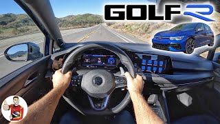 The 2022 Volkswagen Golf R is the Hot Hatch Elevated POV Drive Review [upl. by Lawrence]