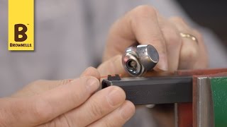 Quick Tip How to install a fiber optic rod in front sight [upl. by Kenaz]