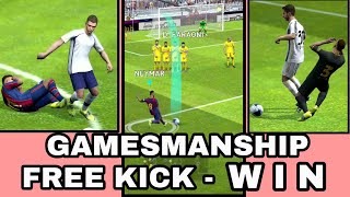 Use quotGAMESMANSHIPquot Skill to win Matches in PES Mobile [upl. by Hilar]