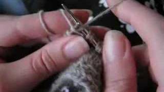 Twined knitting  crook or chain stitches [upl. by Mcclimans]