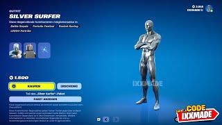 Fortnite  Item Shop  Silver Surfer  Showcase [upl. by Anselma]