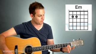 Guitar Lesson  How to play chords in the key of G G C D Em [upl. by Nalyr342]