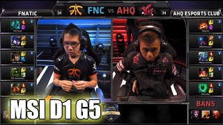 Fnatic vs ahq eSports Club  MSI Group Stage Day 1 Mid Season Invitational 2015  FNC vs AHQ MSI [upl. by Loar]