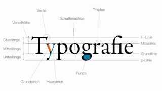 Typografie  Grundbegriffe [upl. by Shanleigh]