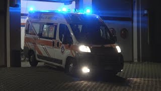 4K  Cambio Sirena  Ambulanza Seregno Soccorso in emergenza [upl. by Krutz]