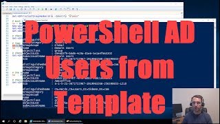 Creating AD Users from a template with PowerShell [upl. by Haon262]