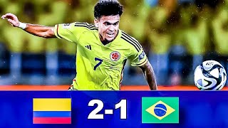 Resumen COLOMBIA VS BRASIL 21ELIMINATORIAS mundial 2026 [upl. by Enitsirt]