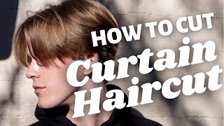 How To Cut Curtain Haircut [upl. by Enimassej763]