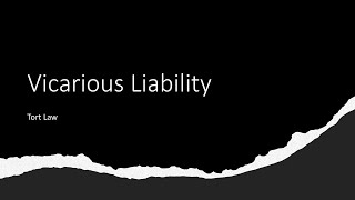 Vicarious Liability [upl. by Cavan929]