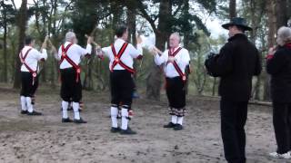 Pilgrim Morris dancers  St Marthas Hill Guildford May 1st 2013 [upl. by Eniamat756]