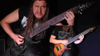 MESHUGGAH quotCLOCKWORKSquot GUITAR COVER  LEAD [upl. by Eenram]