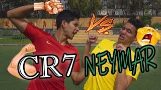 CRISTIANO RONALDO VS NEYMAR  RETOS de FÚTBOL ÉPICOS [upl. by Nirro405]