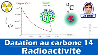 Principe de la datation au carbone 14 🦴  Lycée 1ère Enseignement Scientifique [upl. by Bartholemy]